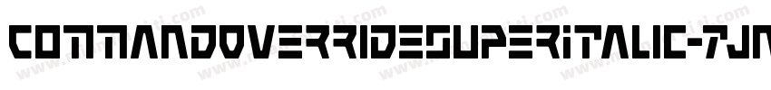 CommandOverrideSuperItalic-7JnB字体转换