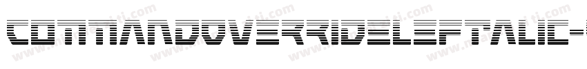CommandOverrideLeftalic-KLgl字体转换