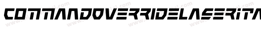 CommandOverrideLaserItalic-Mg4n字体转换