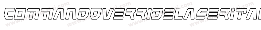 CommandOverrideLaserItalic-Mg4n字体转换