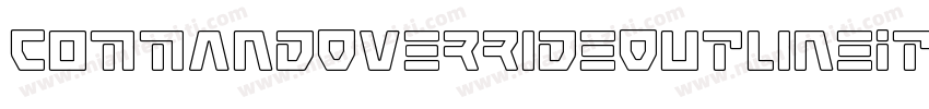 CommandOverrideOutlineItalic-v9D4字体转换