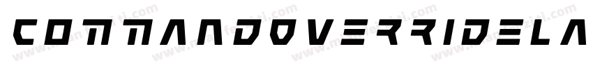 CommandOverrideLaserItalic-Mg4n字体转换