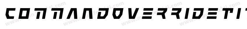 CommandOverrideTitleItalic-dRmx字体转换