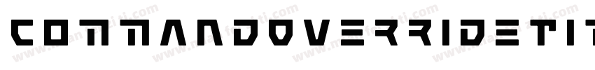 CommandOverrideTitleItalic-dRmx字体转换