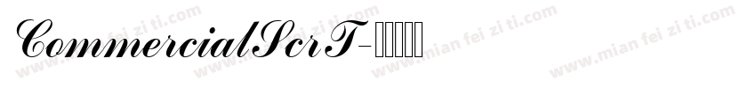 CommercialScrT字体转换