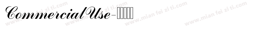 CommercialUse字体转换