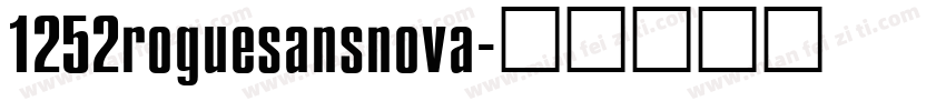 1252roguesansnova字体转换