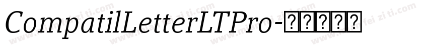 CompatilLetterLTPro字体转换