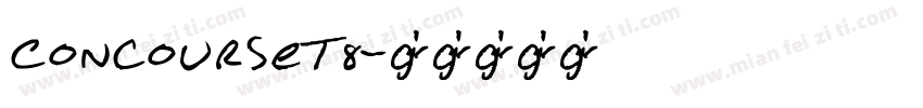 ConcourseT8字体转换