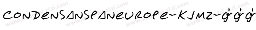Condensanspaneurope-KJmZ字体转换