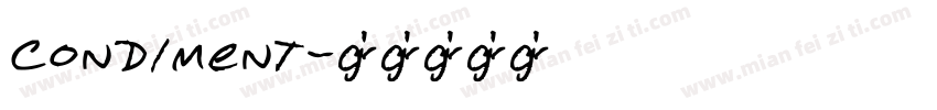 Condiment字体转换