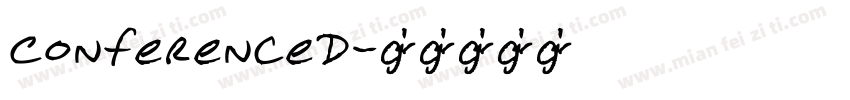 ConferenceD字体转换