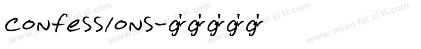 Confessions字体转换