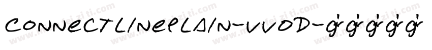 Connectlineplain-vvOD字体转换