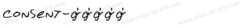 Consent字体转换