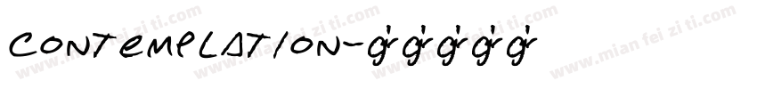 Contemplation字体转换