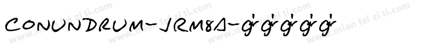 Conundrum-JRm8a字体转换