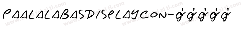 PaalalabasDisplayCon字体转换