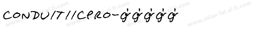 conduitiicpro字体转换