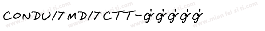 conduitmditcTT字体转换