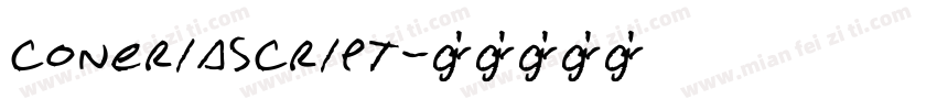 coneriascript字体转换