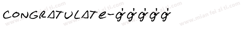congratulate字体转换