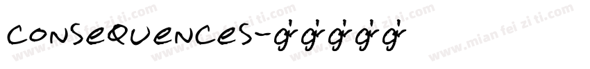 consequences字体转换