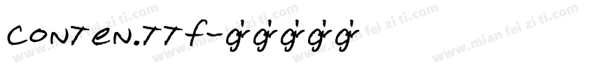 conten.ttf字体转换