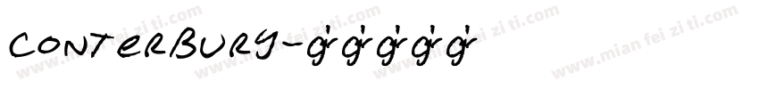 conterbury字体转换