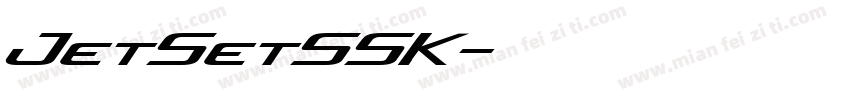 JetSetSSK字体转换