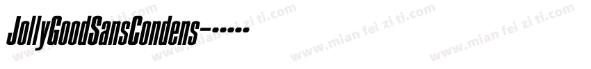 JollyGoodSansCondens字体转换
