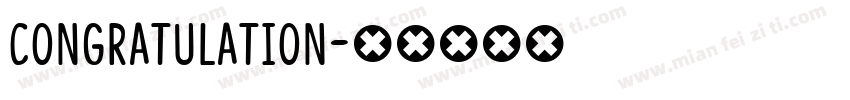 congratulation字体转换 congratulation字体转换