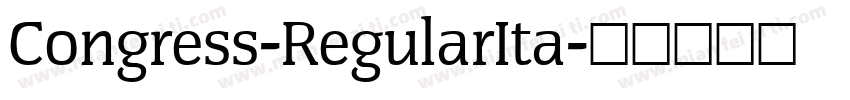 Congress-RegularIta字体转换