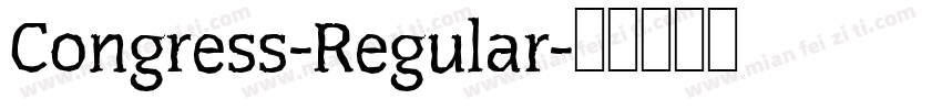 Congress-Regular字体转换