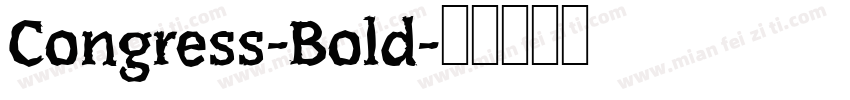 Congress-Bold字体转换