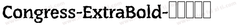 Congress-ExtraBold字体转换
