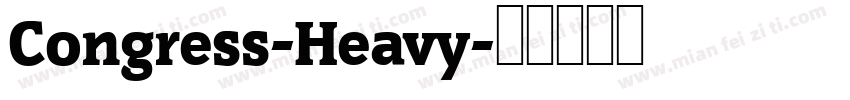 Congress-Heavy字体转换