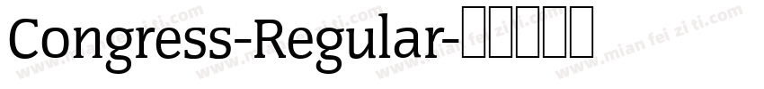 Congress-Regular字体转换