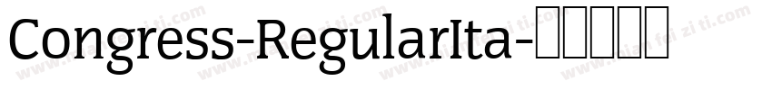 Congress-RegularIta字体转换
