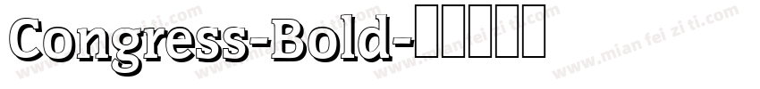 Congress-Bold字体转换