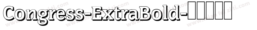 Congress-ExtraBold字体转换