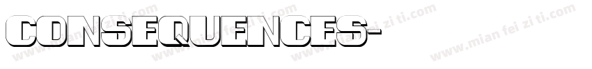 consequences字体转换