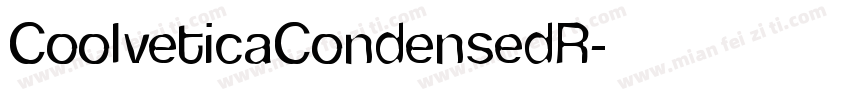 CoolveticaCondensedR字体转换