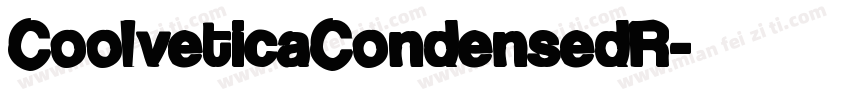 CoolveticaCondensedR字体转换