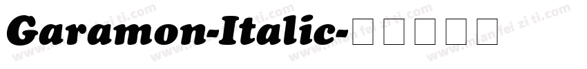 Garamon-Italic字体转换