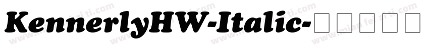 KennerlyHW-Italic字体转换