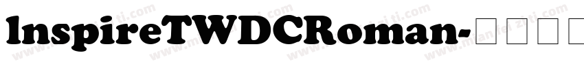 lnspireTWDCRoman字体转换