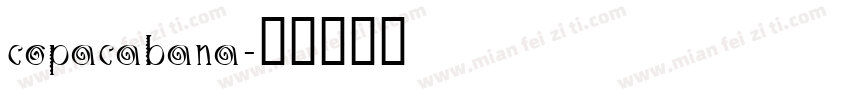 copacabana字体转换