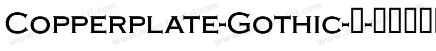 Copperplate-Gothic-粗字体转换