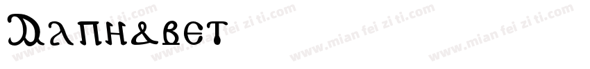 Alphabet字体转换